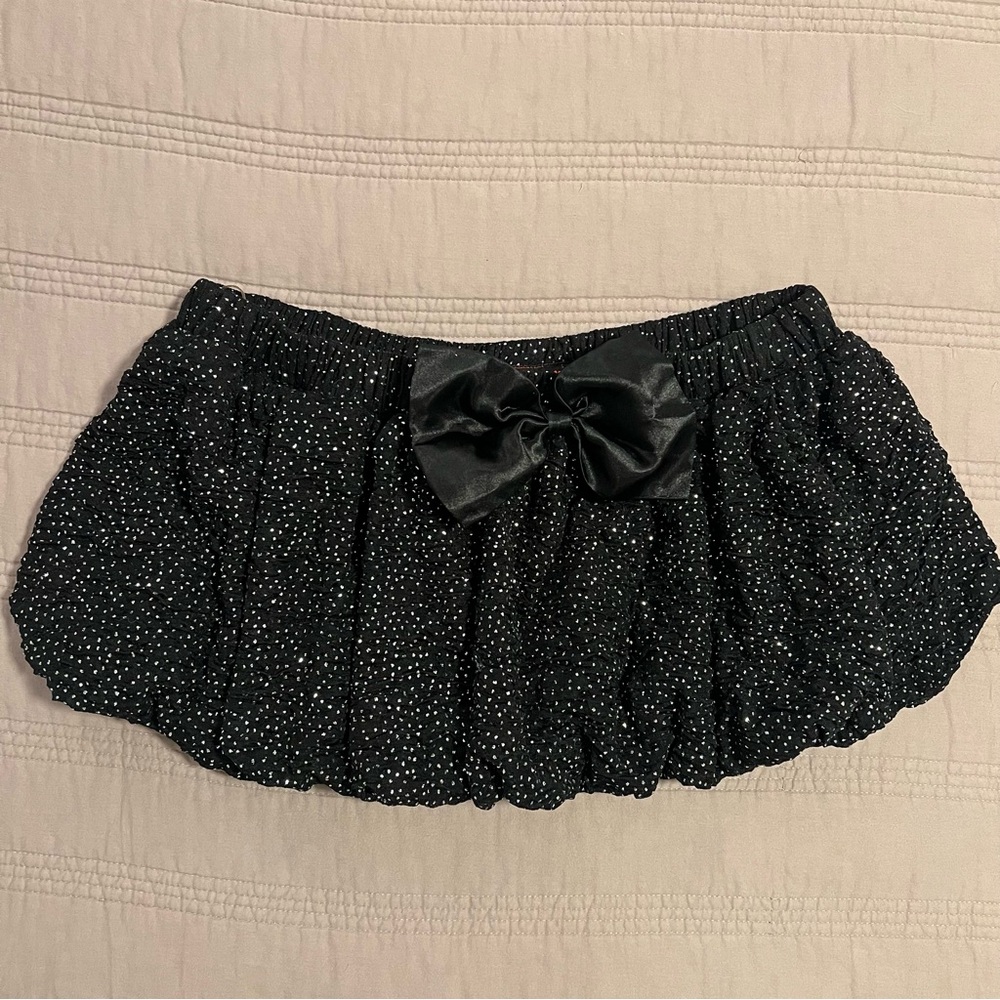 Body Central Black Skirt with Sparkles Juniors M
